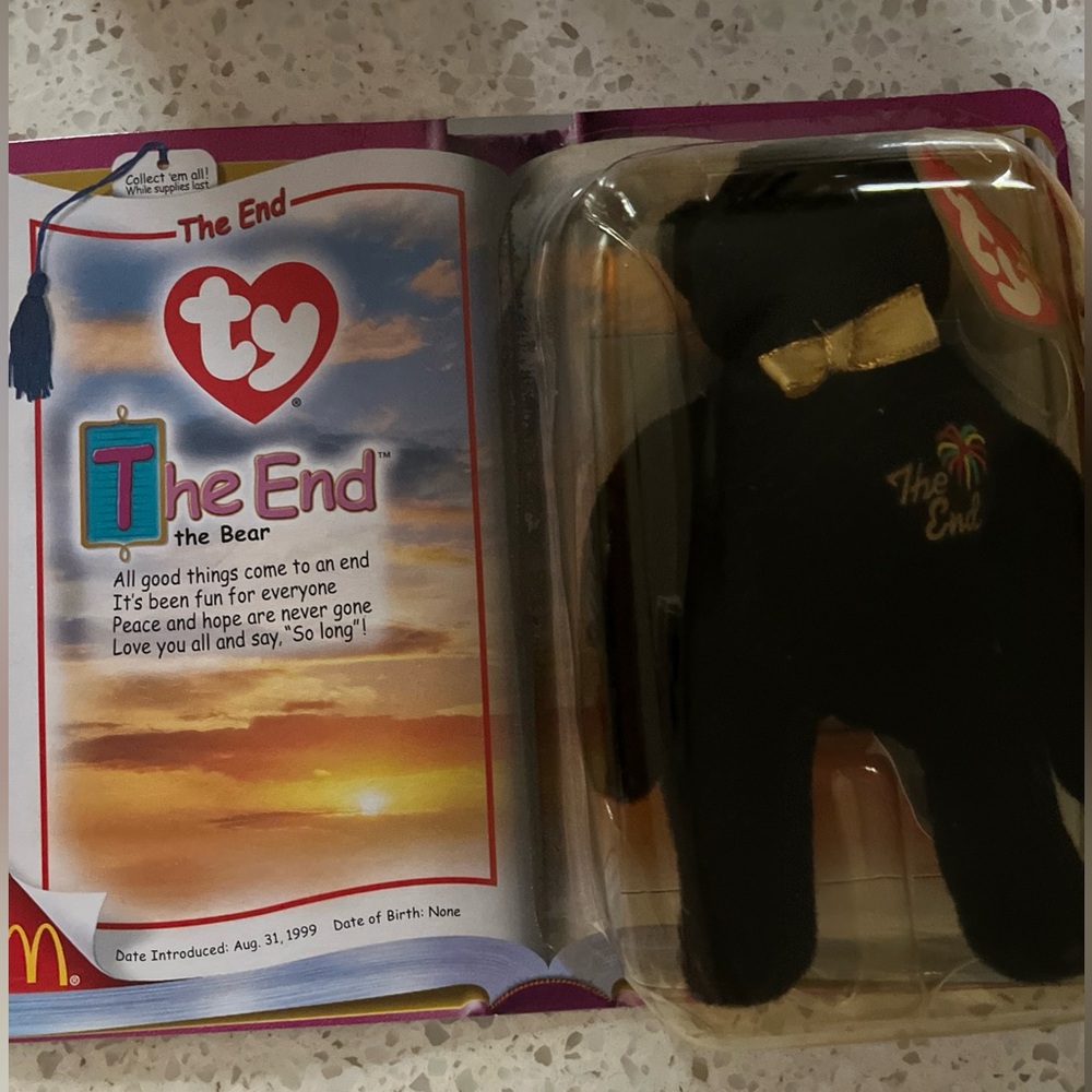 Original “Britannia the bear”  1999 beanie baby from McDonald’s rare find!